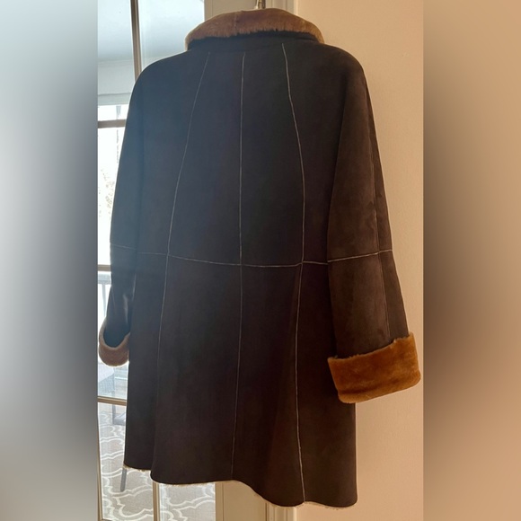 Opifix women’s shearling sheepskin coat, made in Italy. Size EU 40- US 8/10 - Picture 5 of 14